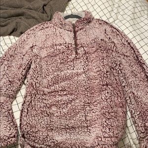 Half zip Sherpa jacket